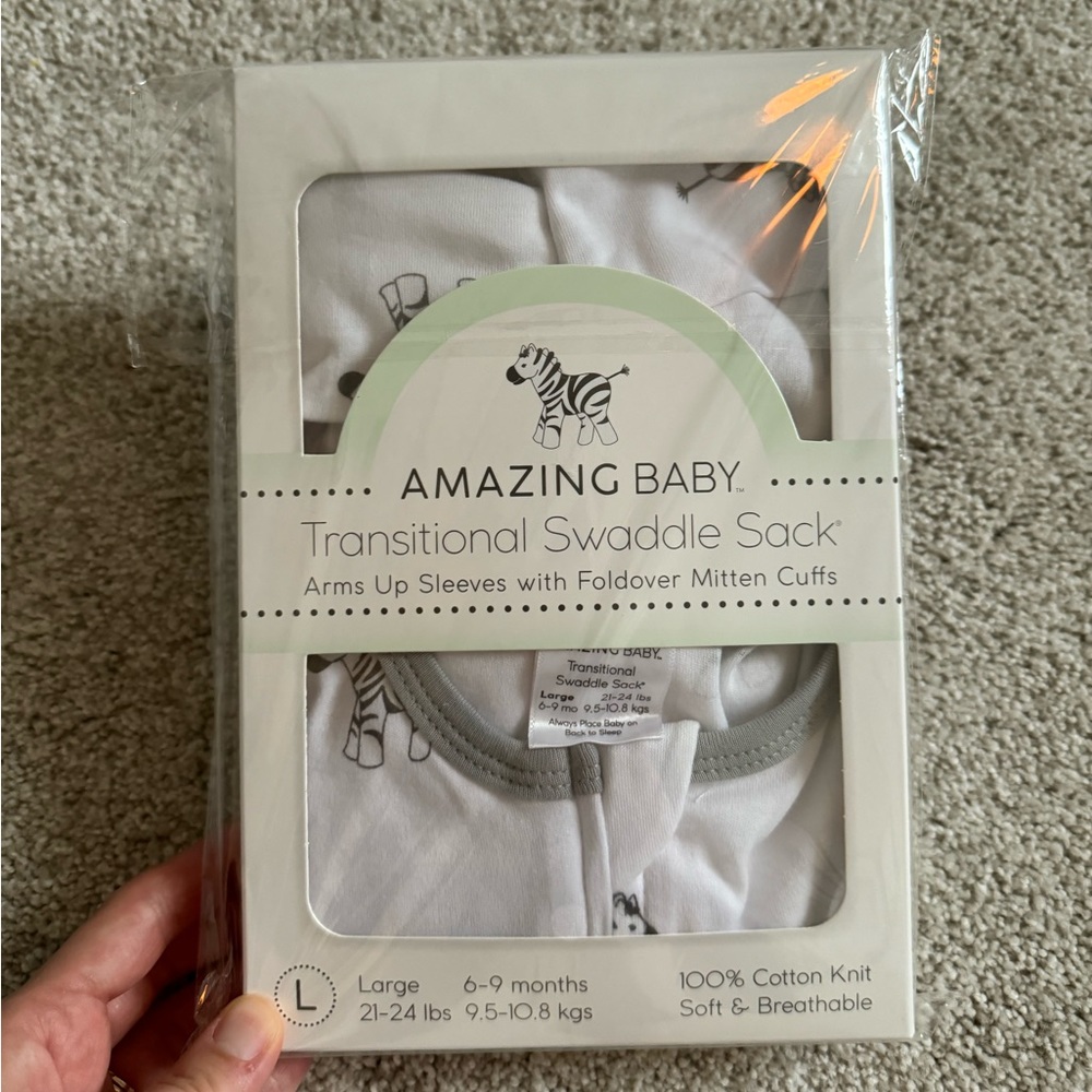 SOLD Amazing Baby Transitional Swaddle - Large